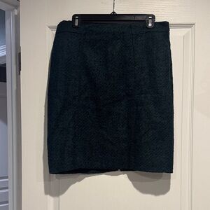 Banana Republic Green Wool Pencil Skirt